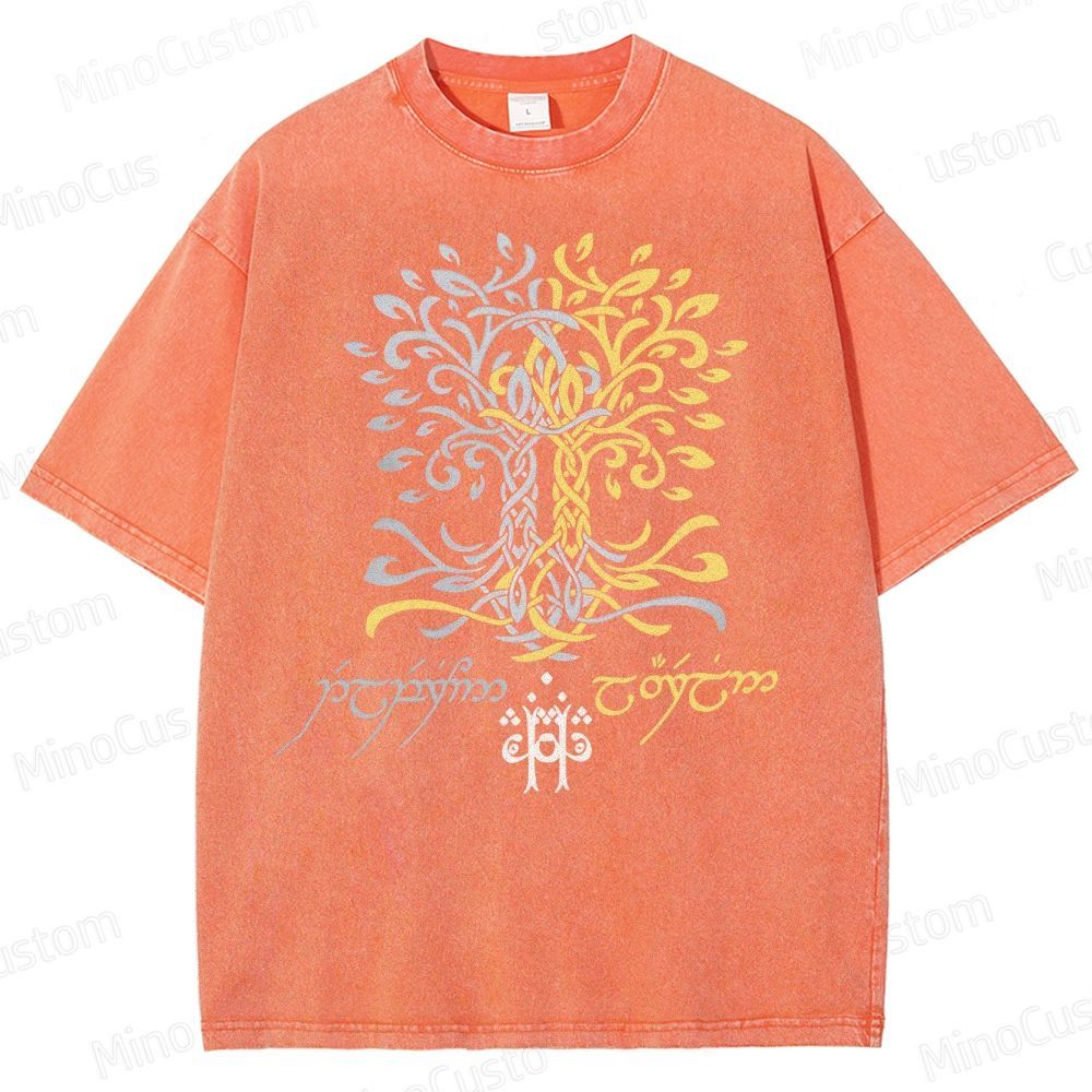 The Silmarillion Two Trees Of Valinor  Washed T-Shirt 