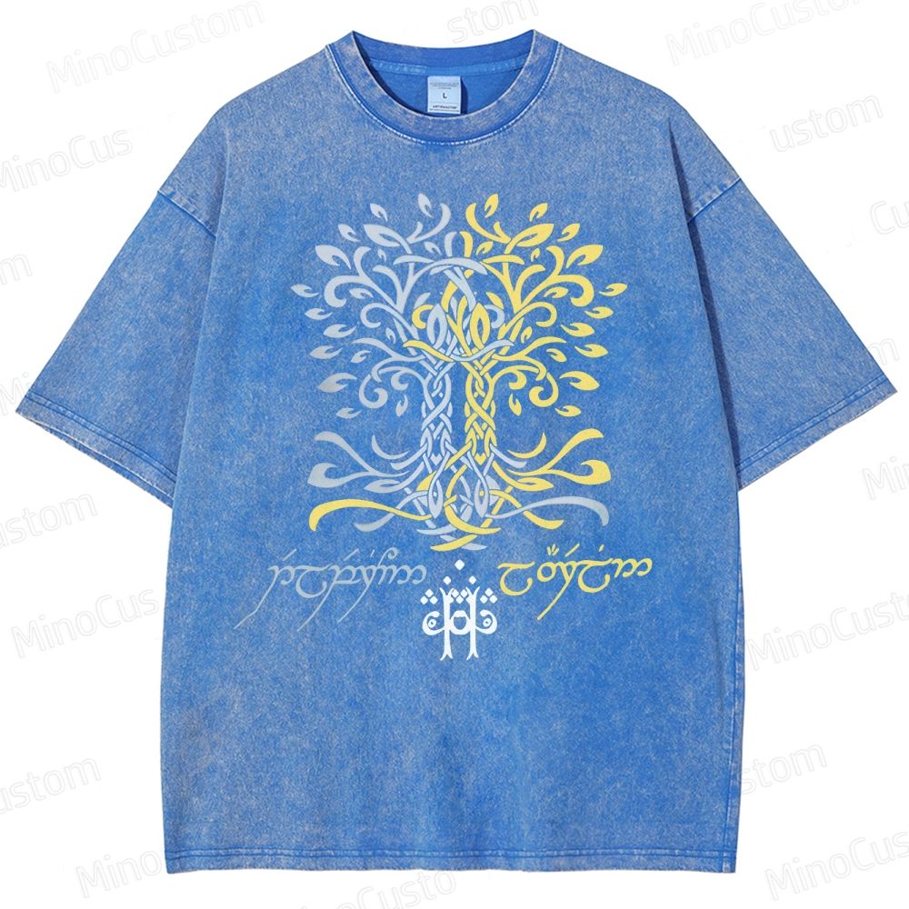 The Silmarillion Two Trees Of Valinor  Washed T-Shirt 