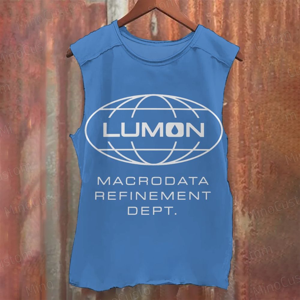 Vintage Distressed Lumon Casual Printed Tank Top