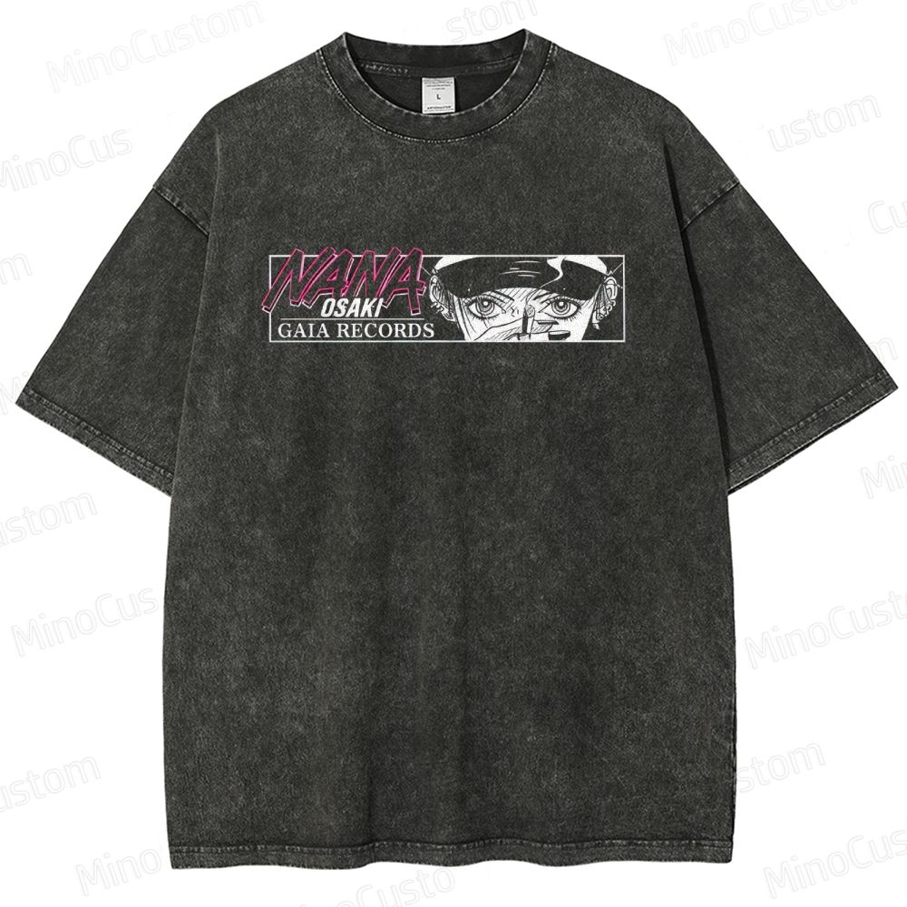 Vintage Washed Nana Anime Graphic T - shirt