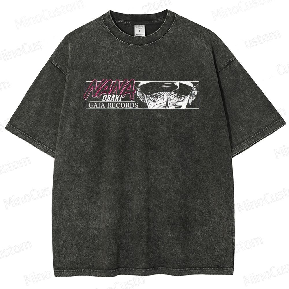 Vintage Washed Nana Anime Graphic T - shirt