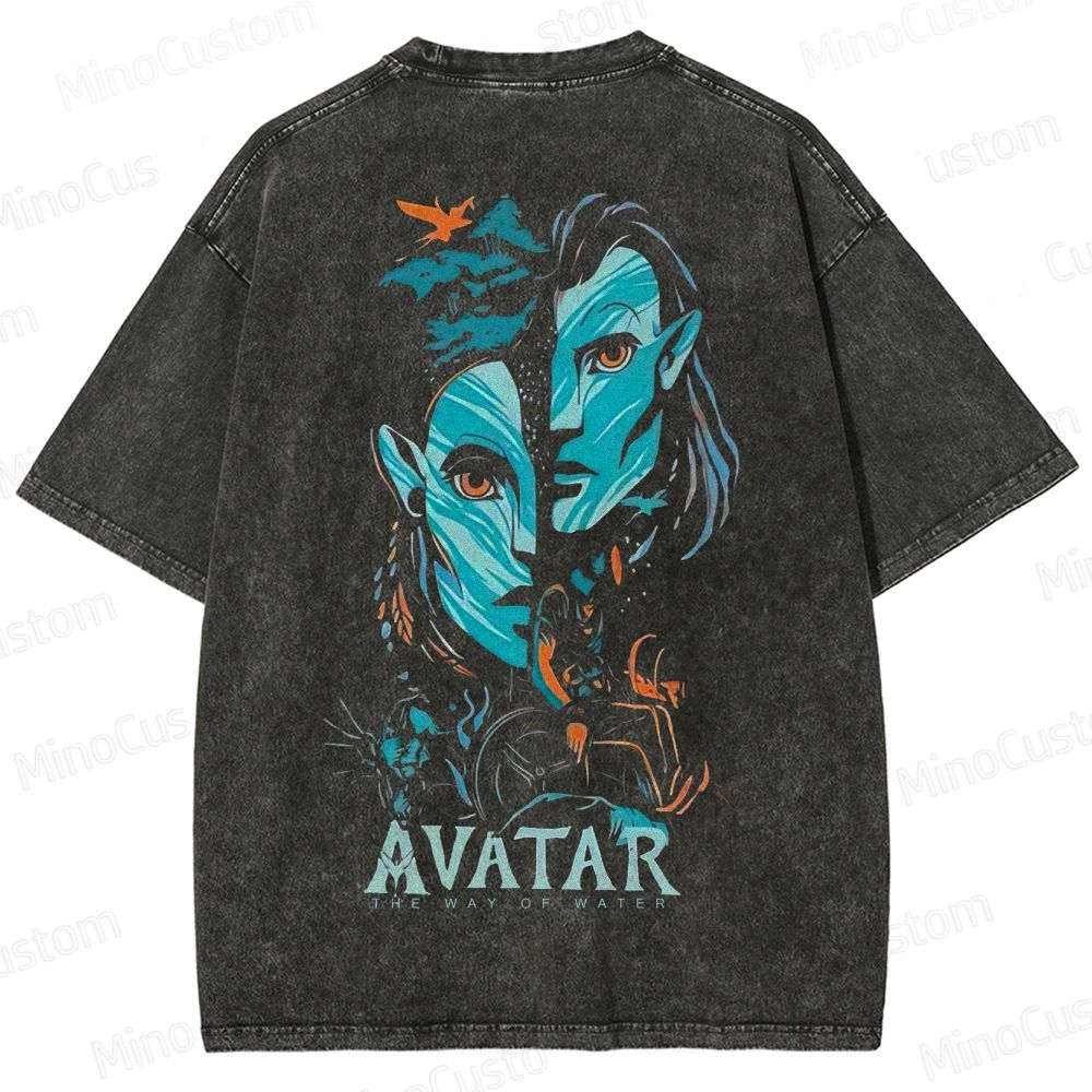 Na'vi Split Face  Washed T-Shirt 