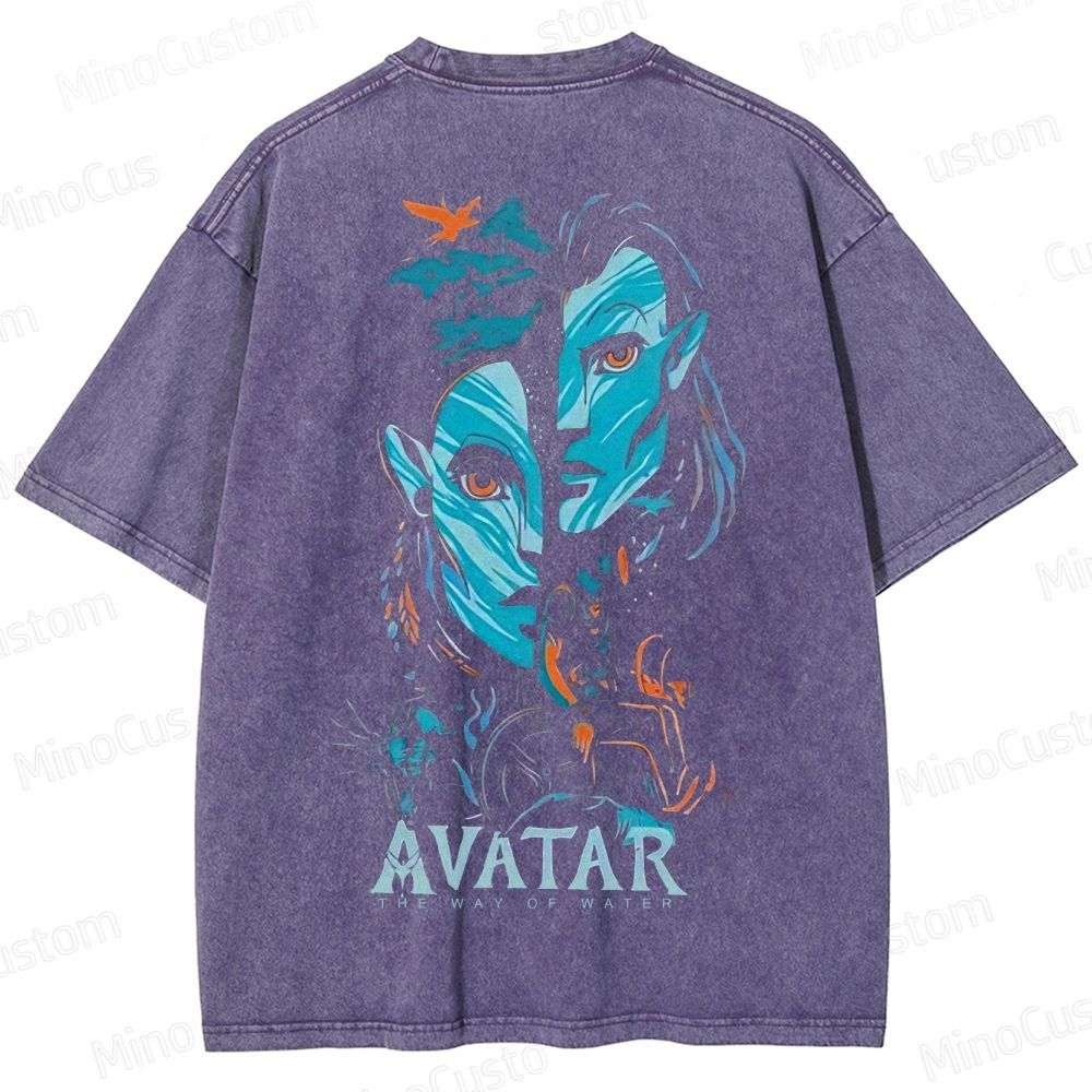 Na'vi Split Face  Washed T-Shirt 