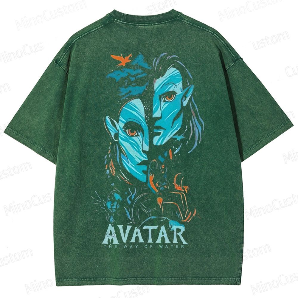 Na'vi Split Face  Washed T-Shirt 