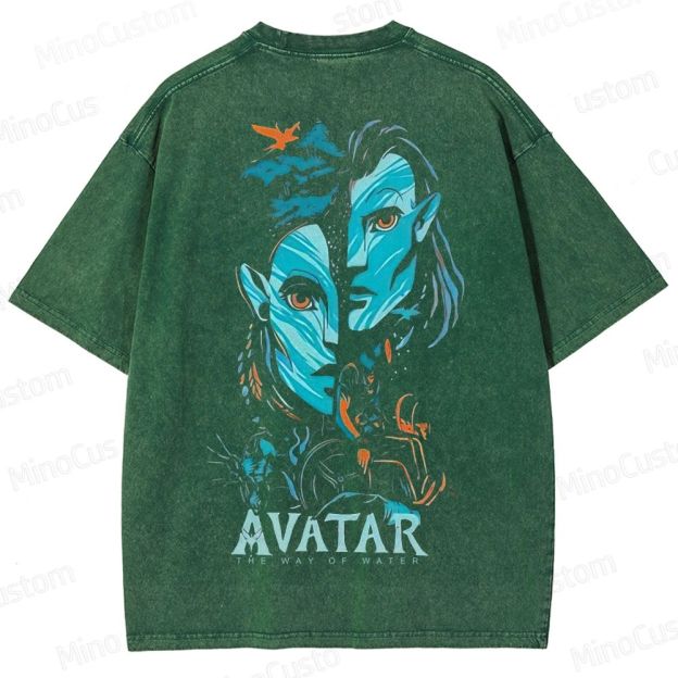 Na'vi Split Face  Washed T-Shirt 