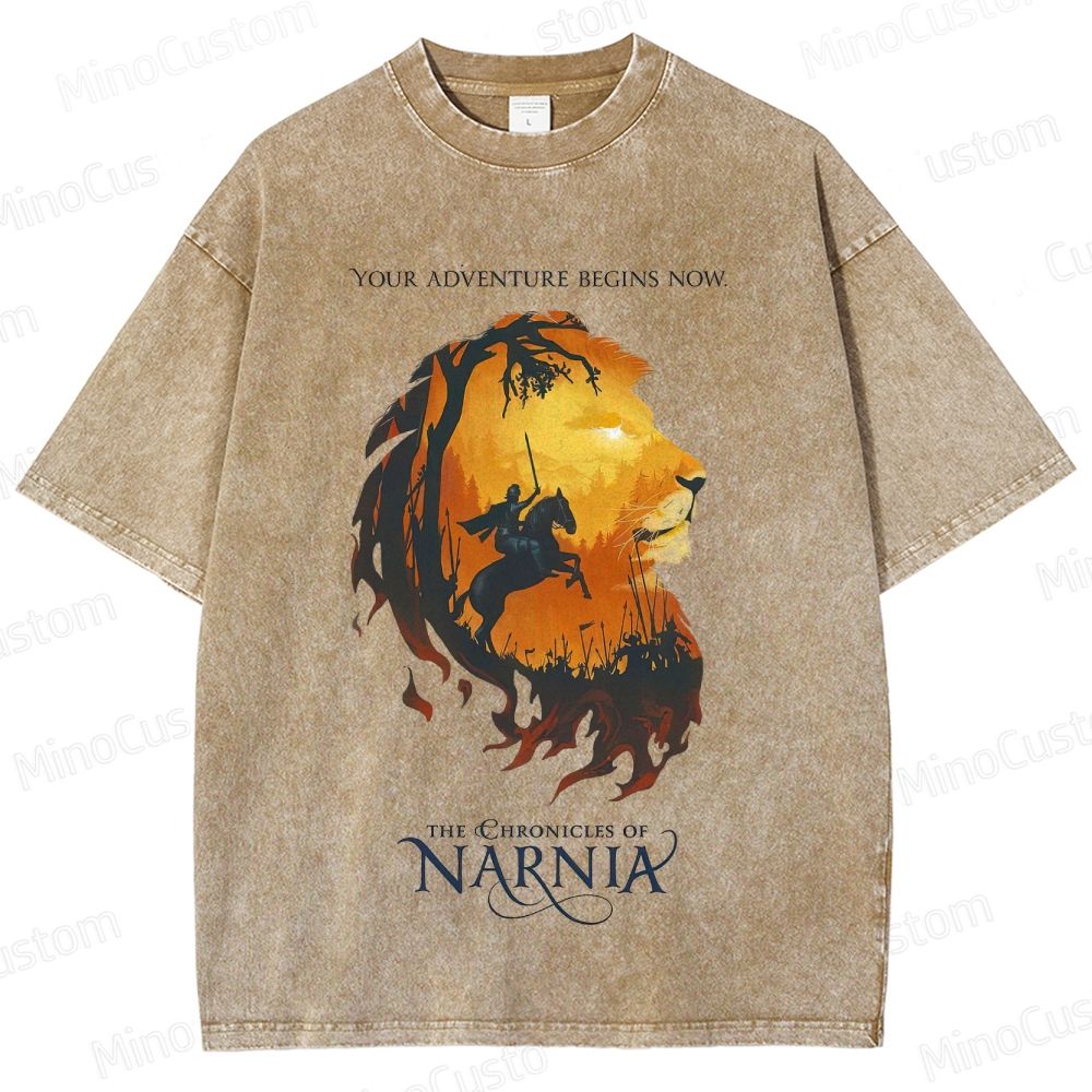 Vintage Washed The Chronicles of Narnia Novel & Film Graphic T - shirt