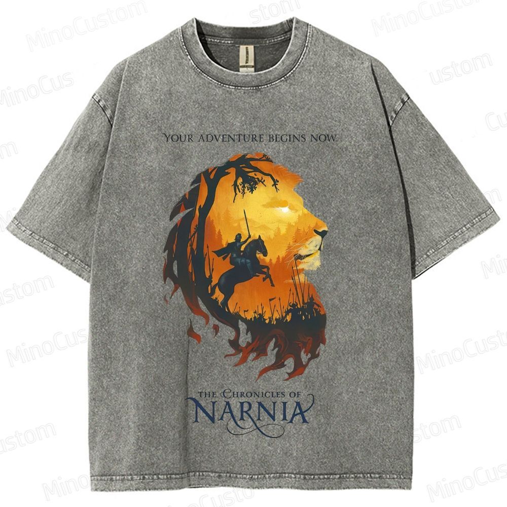 Vintage Washed The Chronicles of Narnia Novel & Film Graphic T - shirt
