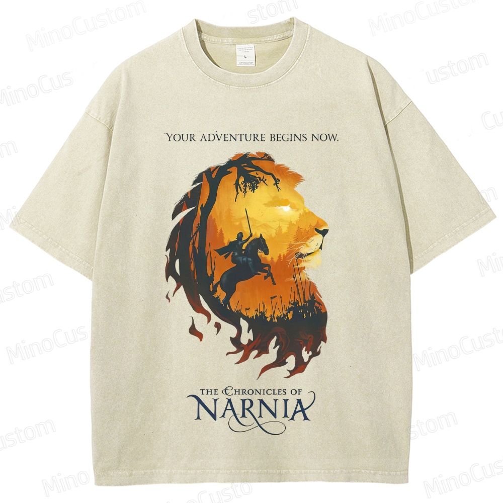 Vintage Washed The Chronicles of Narnia Novel & Film Graphic T - shirt