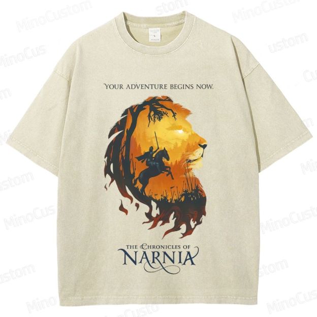 Vintage Washed The Chronicles of Narnia Novel & Film Graphic T - shirt