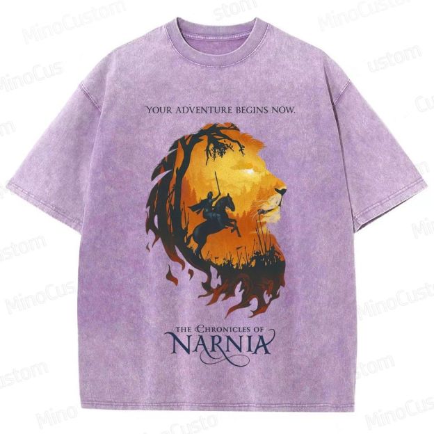 Vintage Washed The Chronicles of Narnia Novel & Film Graphic T - shirt