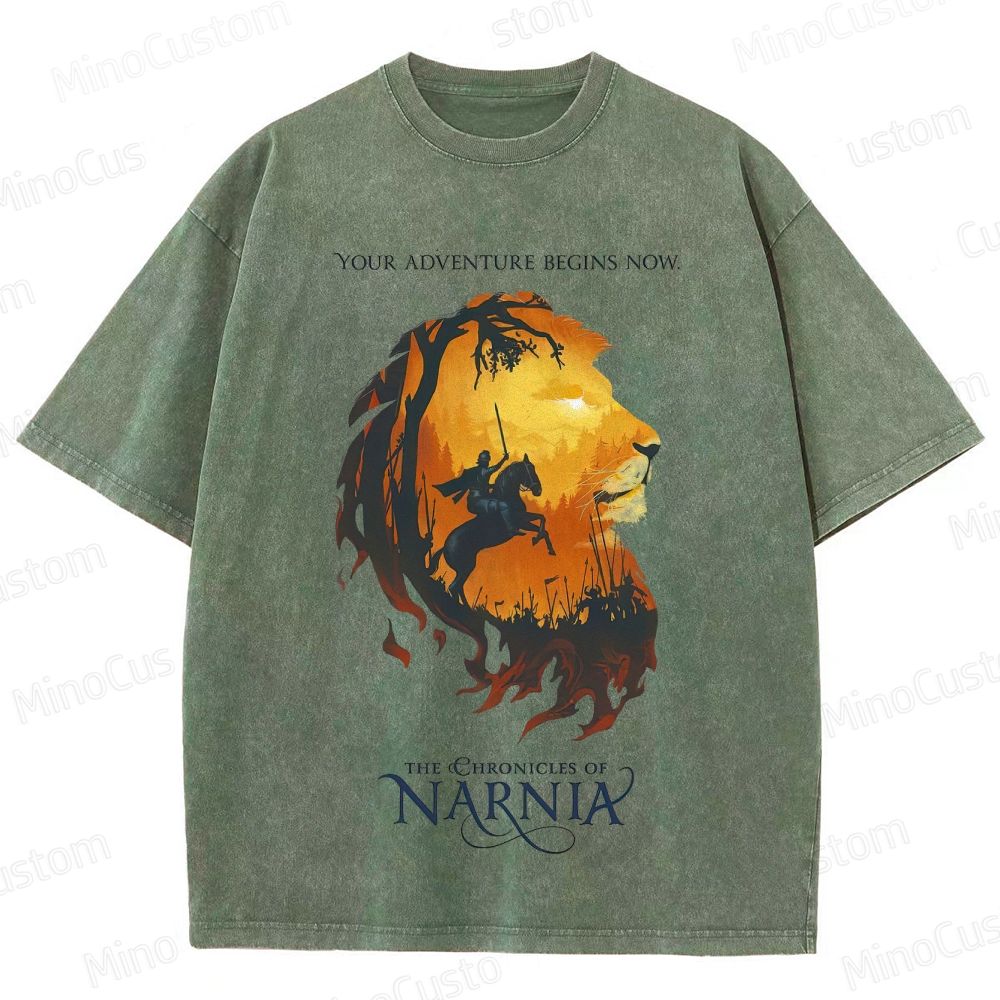 Vintage Washed The Chronicles of Narnia Novel & Film Graphic T - shirt