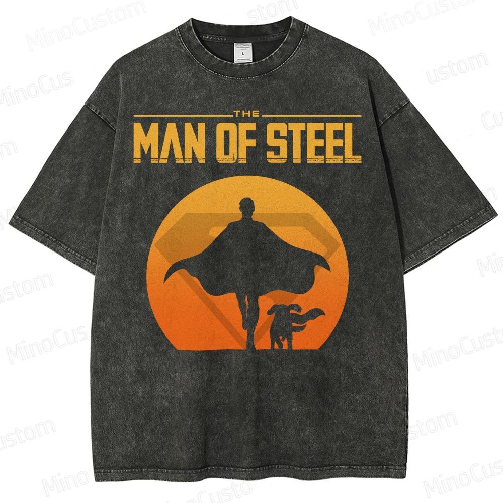 The Man Of Steel Washed T-Shirt