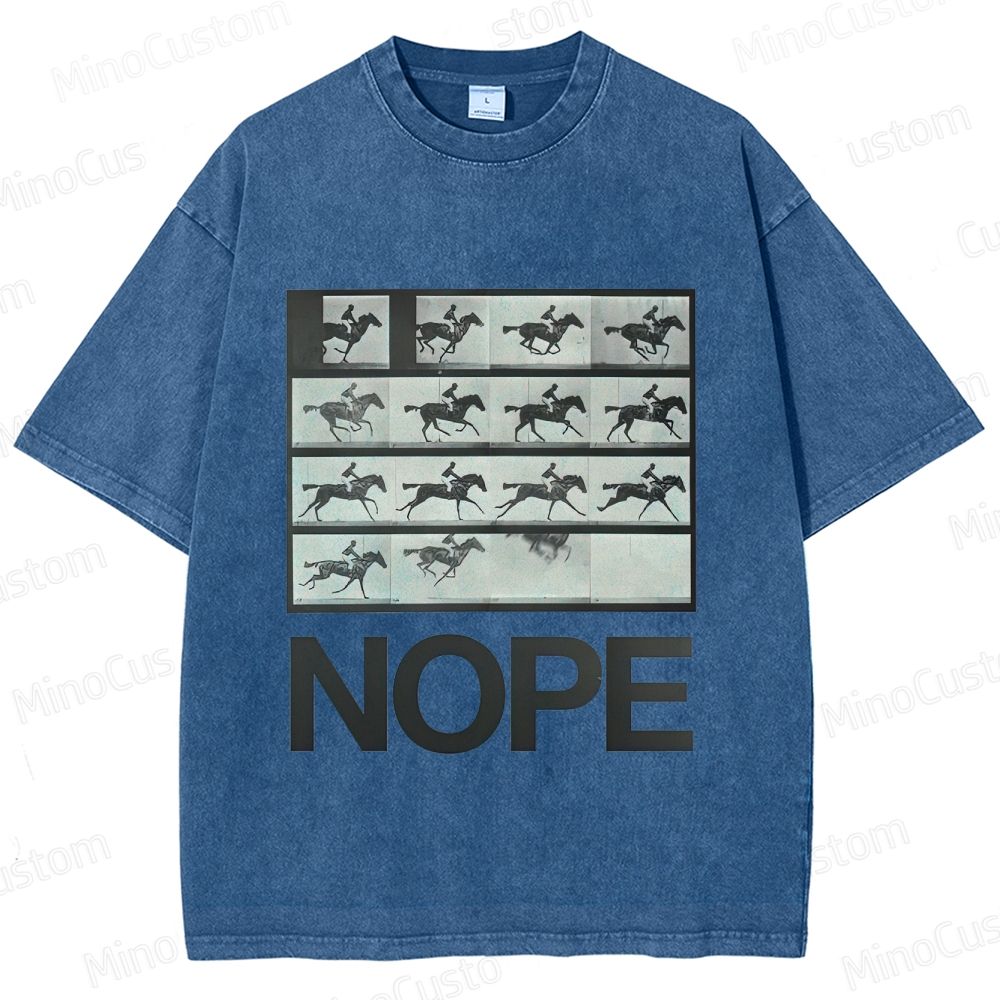 Nope Movie Graphic Washed T - Shirt