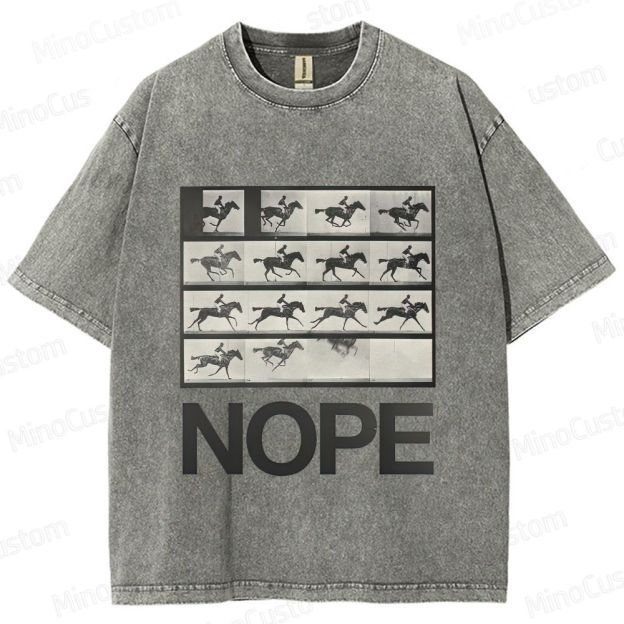 Nope Movie Graphic Washed T - Shirt