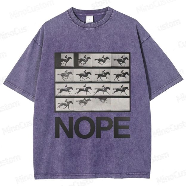 Nope Movie Graphic Washed T - Shirt