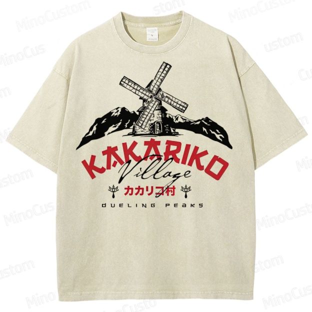 Kakariko Village  Washed T-Shirt