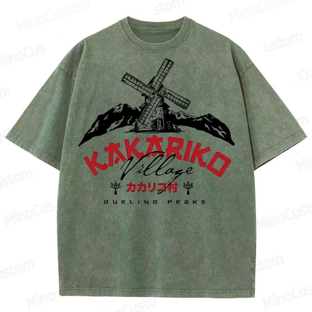 Kakariko Village  Washed T-Shirt