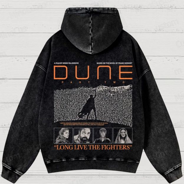 Dune Part Two Movie Graphic Washed Hoodie