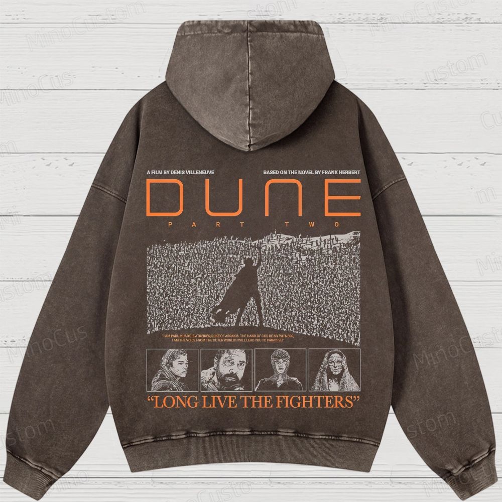 Dune Part Two Movie Graphic Washed Hoodie