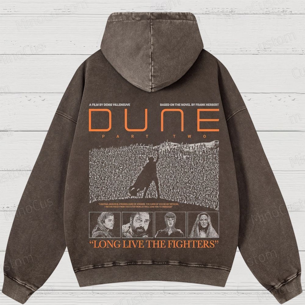 Dune Part Two Movie Graphic Washed Hoodie