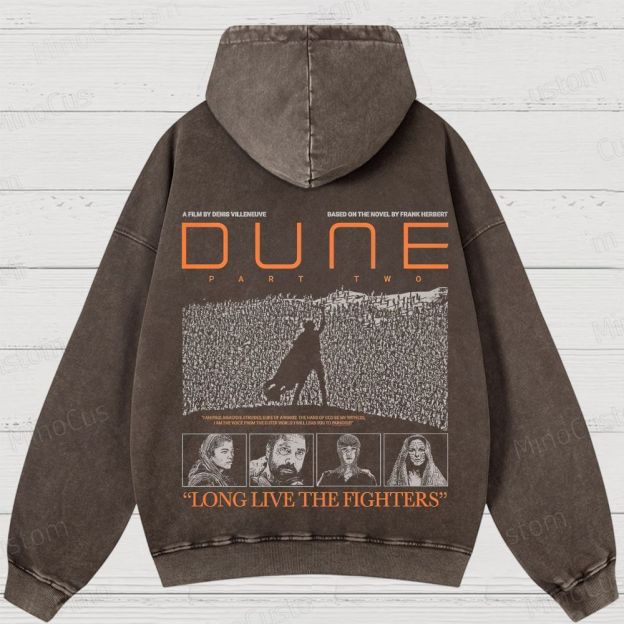 Dune Part Two Movie Graphic Washed Hoodie