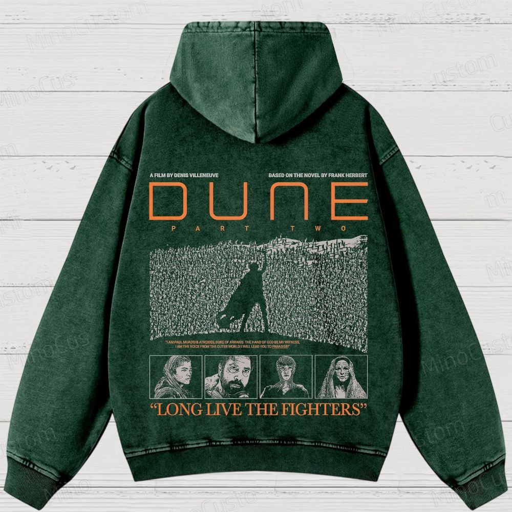 Dune Part Two Movie Graphic Washed Hoodie
