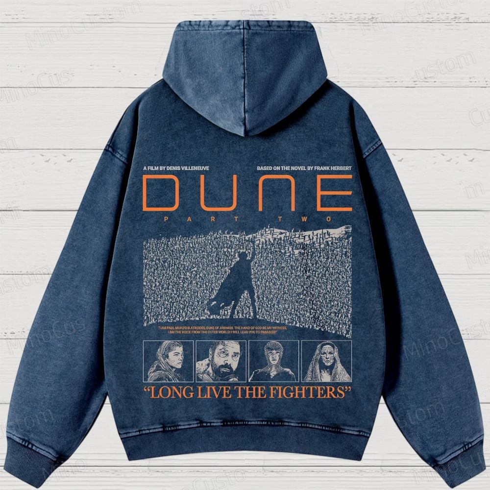 Dune Part Two Movie Graphic Washed Hoodie