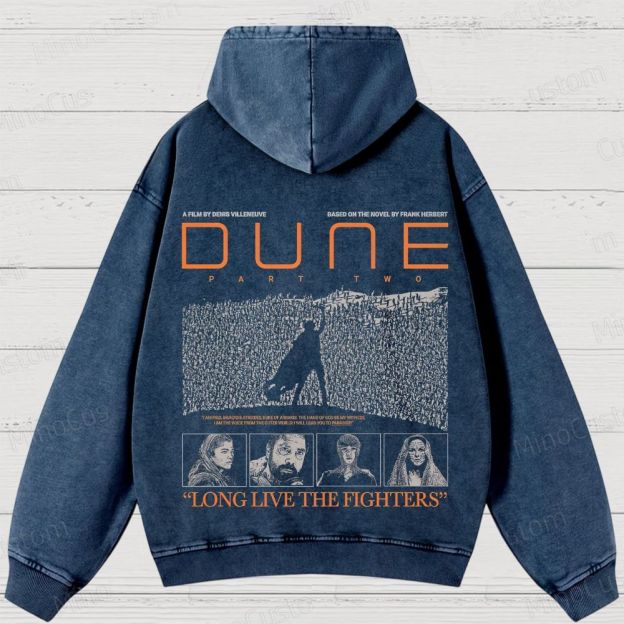 Dune Part Two Movie Graphic Washed Hoodie