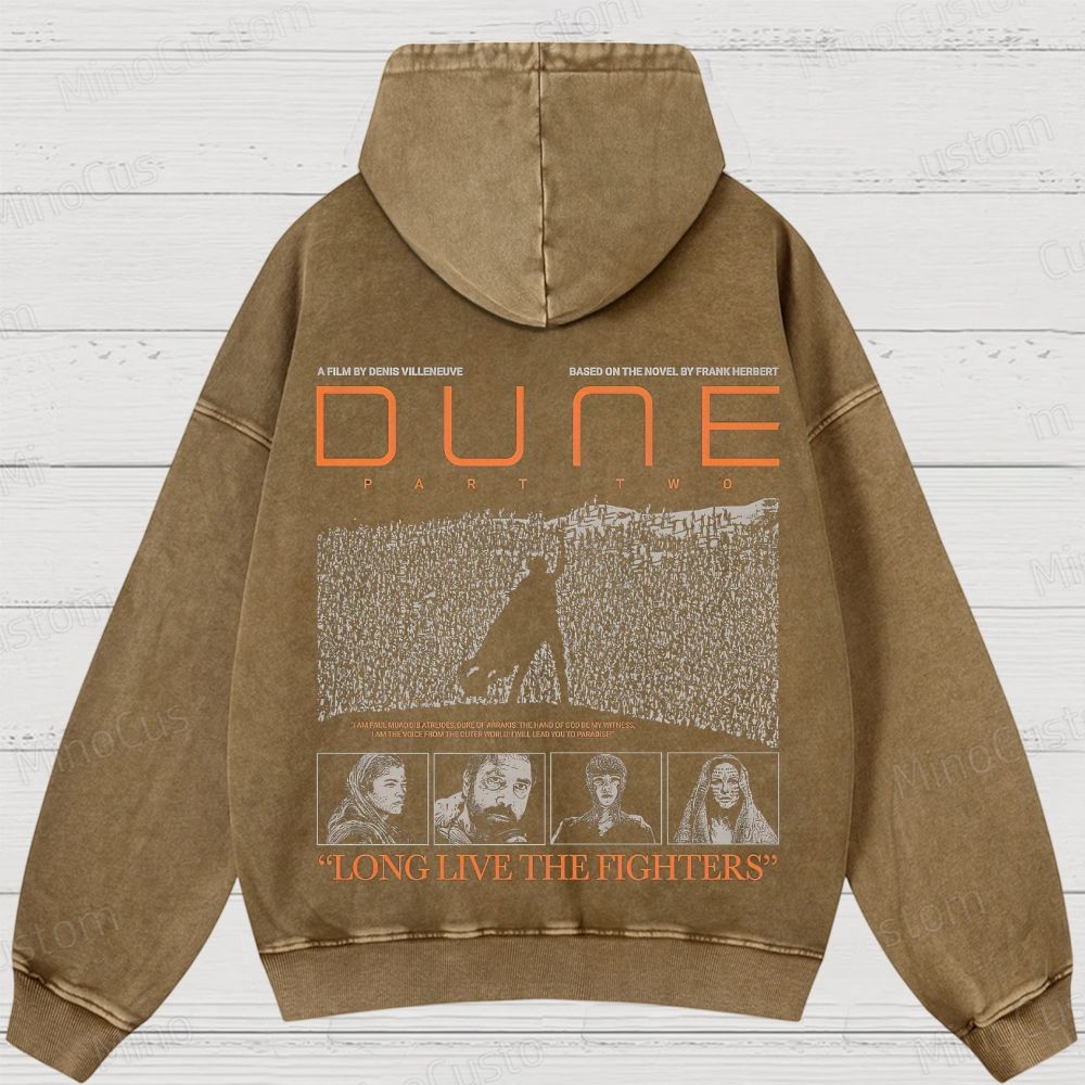 Dune Part Two Movie Graphic Washed Hoodie