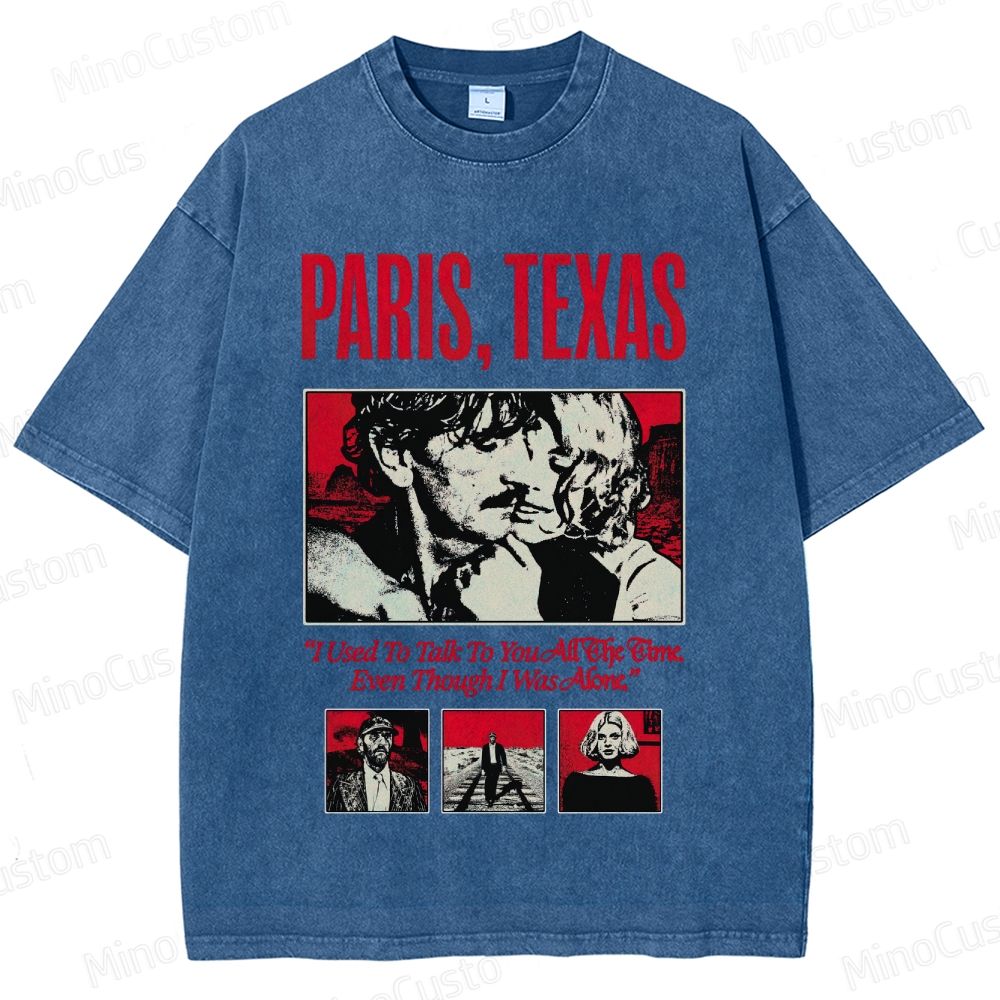 Paris, Texas Movie Graphic Washed T - Shirt
