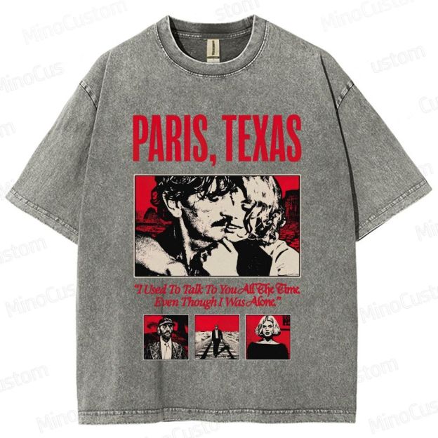 Paris, Texas Movie Graphic Washed T - Shirt