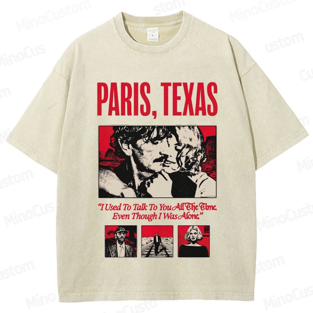 Paris, Texas Movie Graphic Washed T - Shirt
