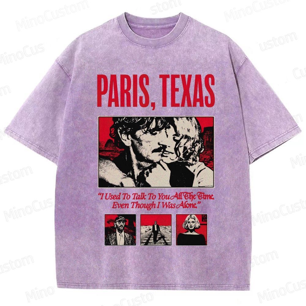 Paris, Texas Movie Graphic Washed T - Shirt
