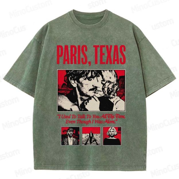 Paris, Texas Movie Graphic Washed T - Shirt