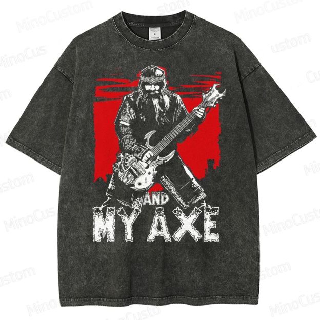Gimli And My Ax Lord Of The Rings Vintage Washed T-Shirt 