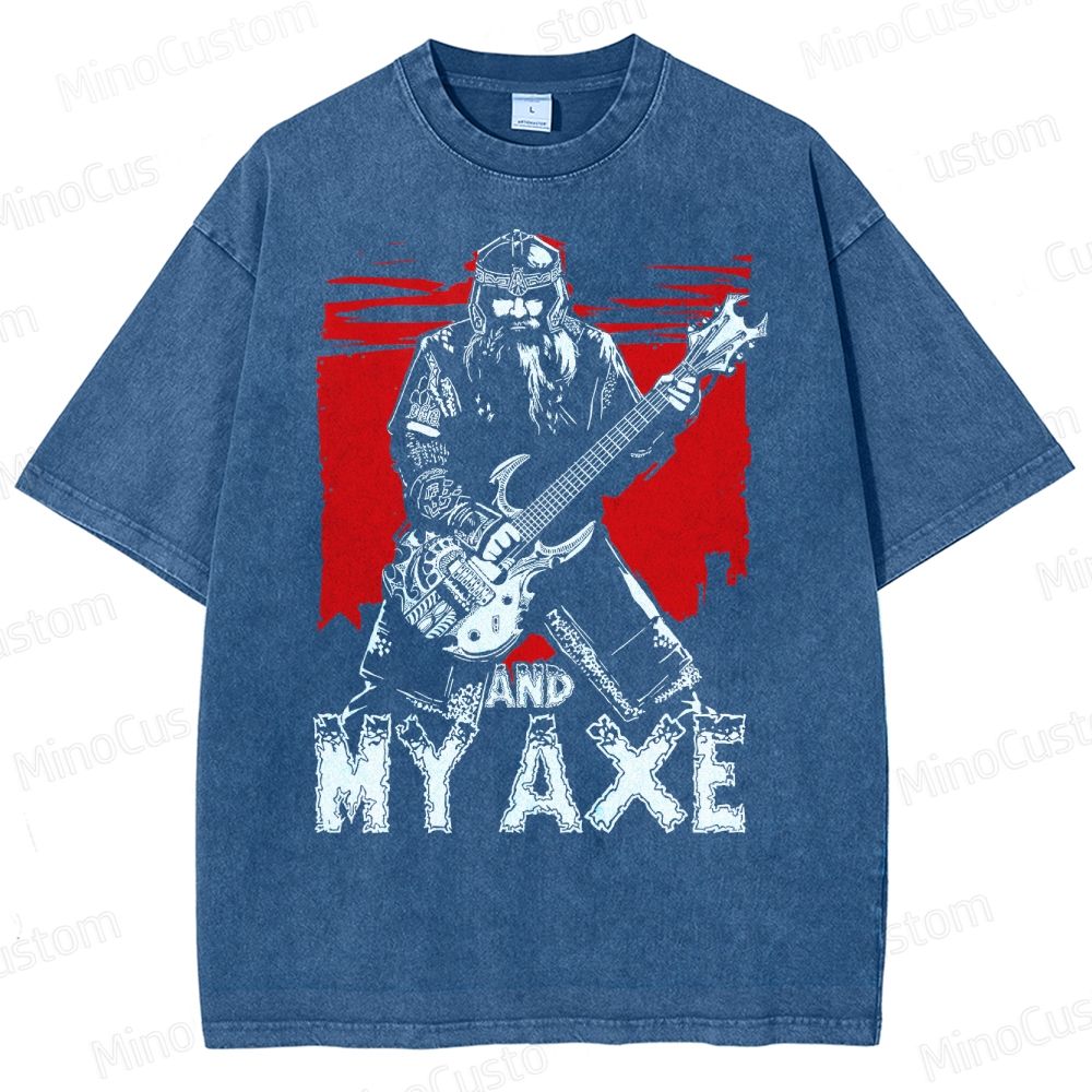 Gimli And My Ax Lord Of The Rings Vintage Washed T-Shirt 