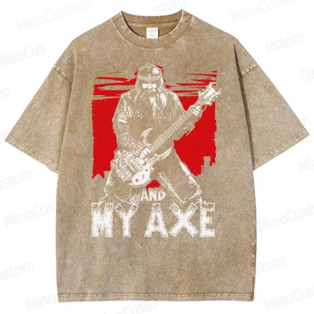 Gimli And My Ax Lord Of The Rings Vintage Washed T-Shirt 