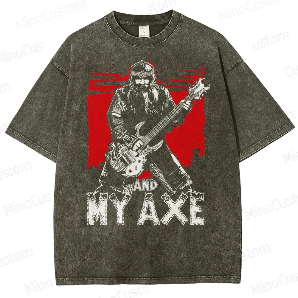 Gimli And My Ax Lord Of The Rings Vintage Washed T-Shirt 