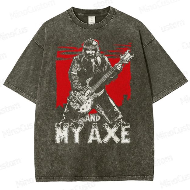 Gimli And My Ax Lord Of The Rings Vintage Washed T-Shirt 