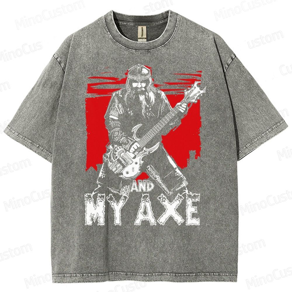 Gimli And My Ax Lord Of The Rings Vintage Washed T-Shirt 