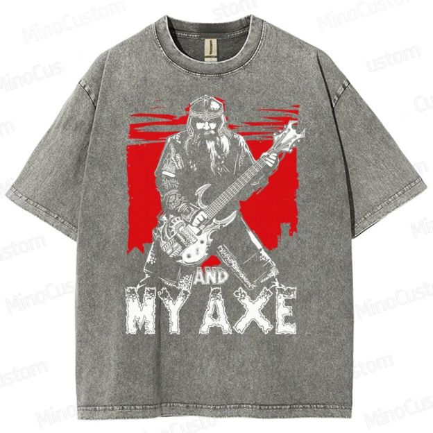 Gimli And My Ax Lord Of The Rings Vintage Washed T-Shirt 
