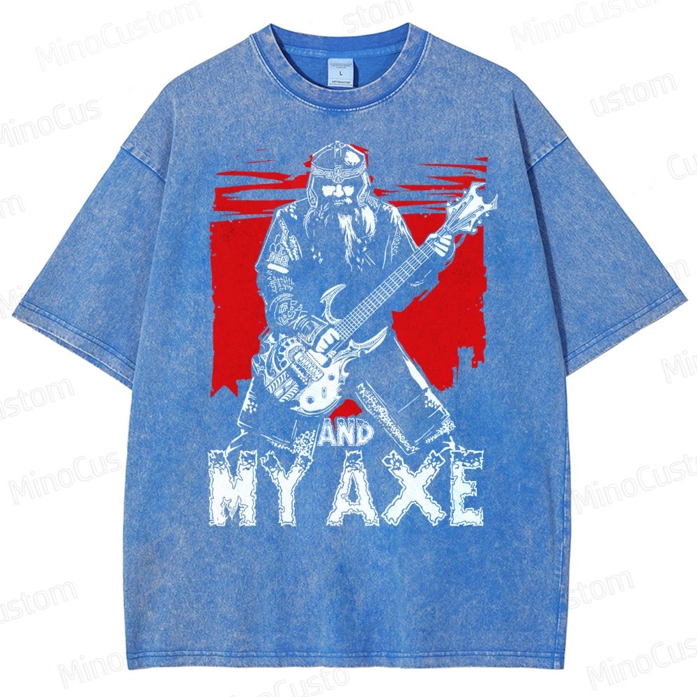 Gimli And My Ax Lord Of The Rings Vintage Washed T-Shirt 