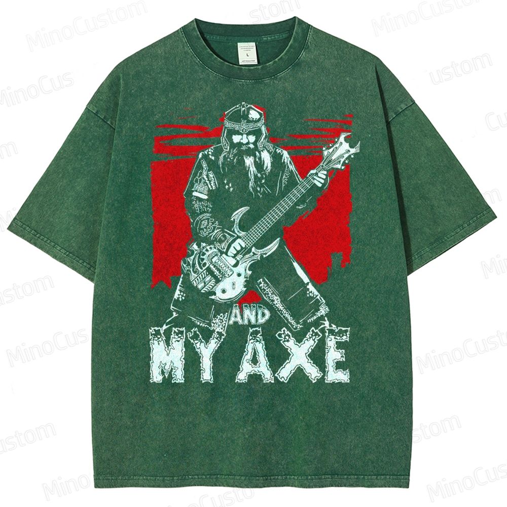 Gimli And My Ax Lord Of The Rings Vintage Washed T-Shirt 