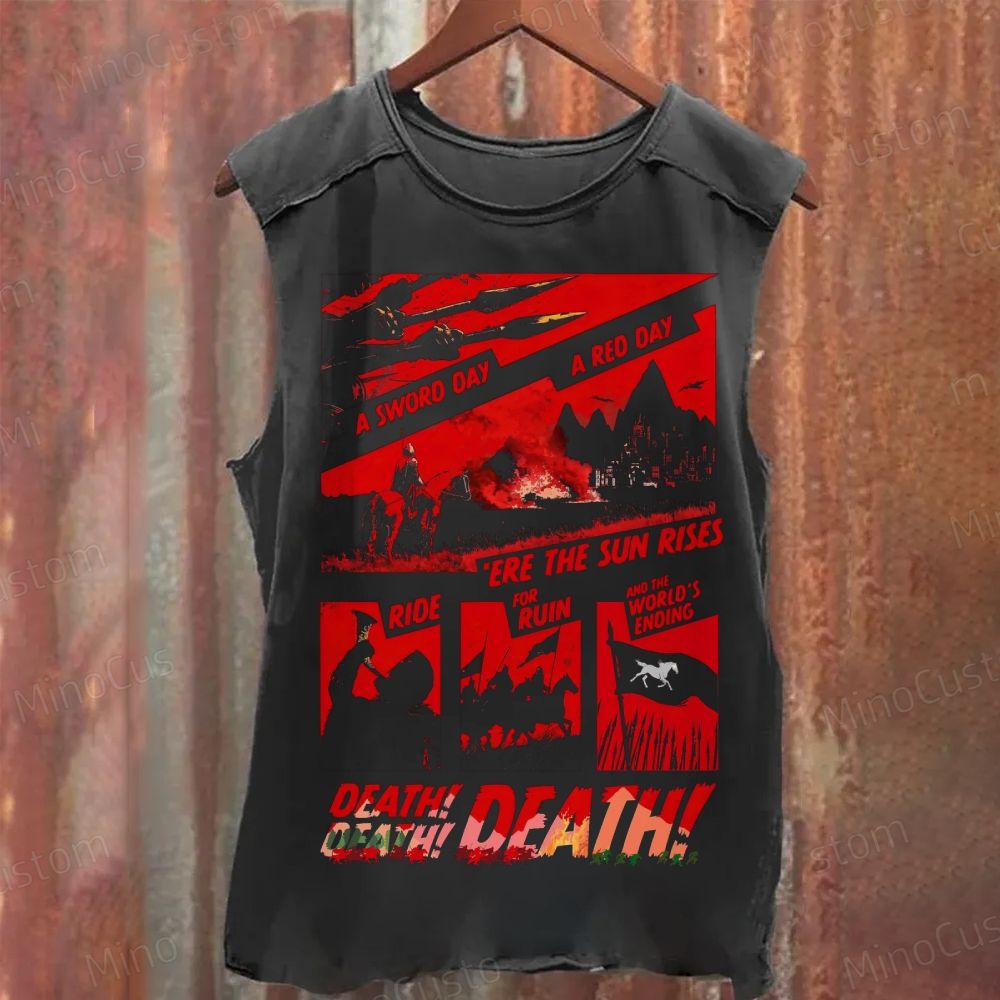Cycling Ride! Ride to Destruction and the End of the World Washed Tank Top
