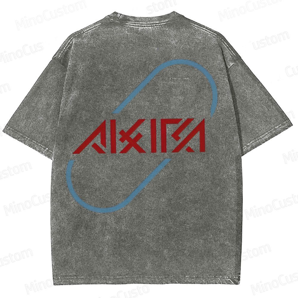 Akira Retro Logo Washed T - Shirt
