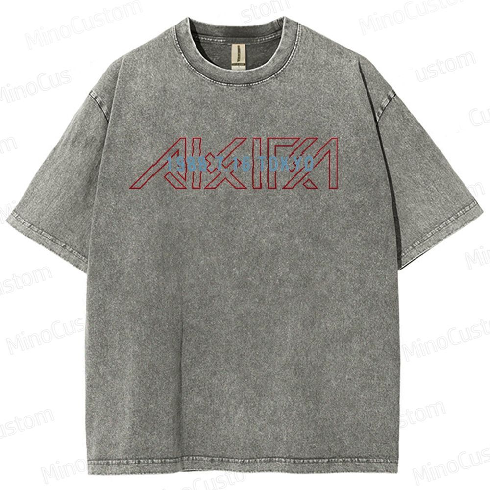 Akira Retro Logo Washed T - Shirt