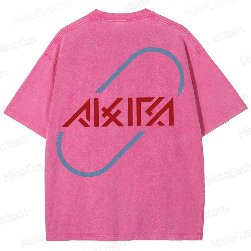 Akira Retro Logo Washed T - Shirt