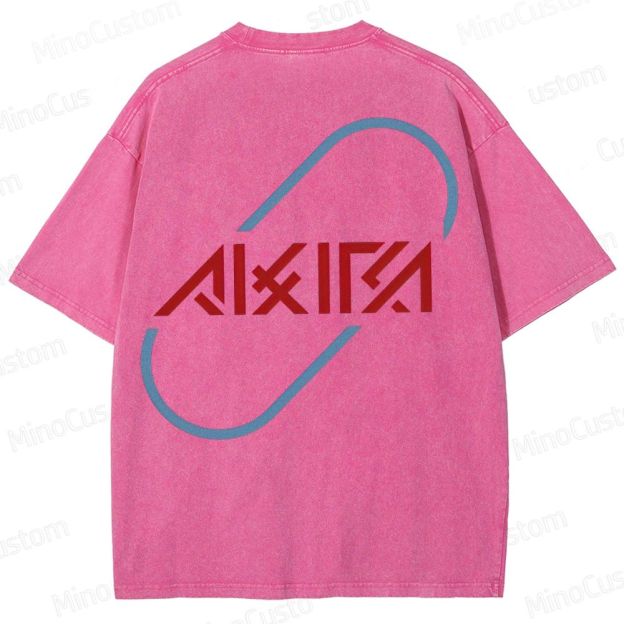 Akira Retro Logo Washed T - Shirt