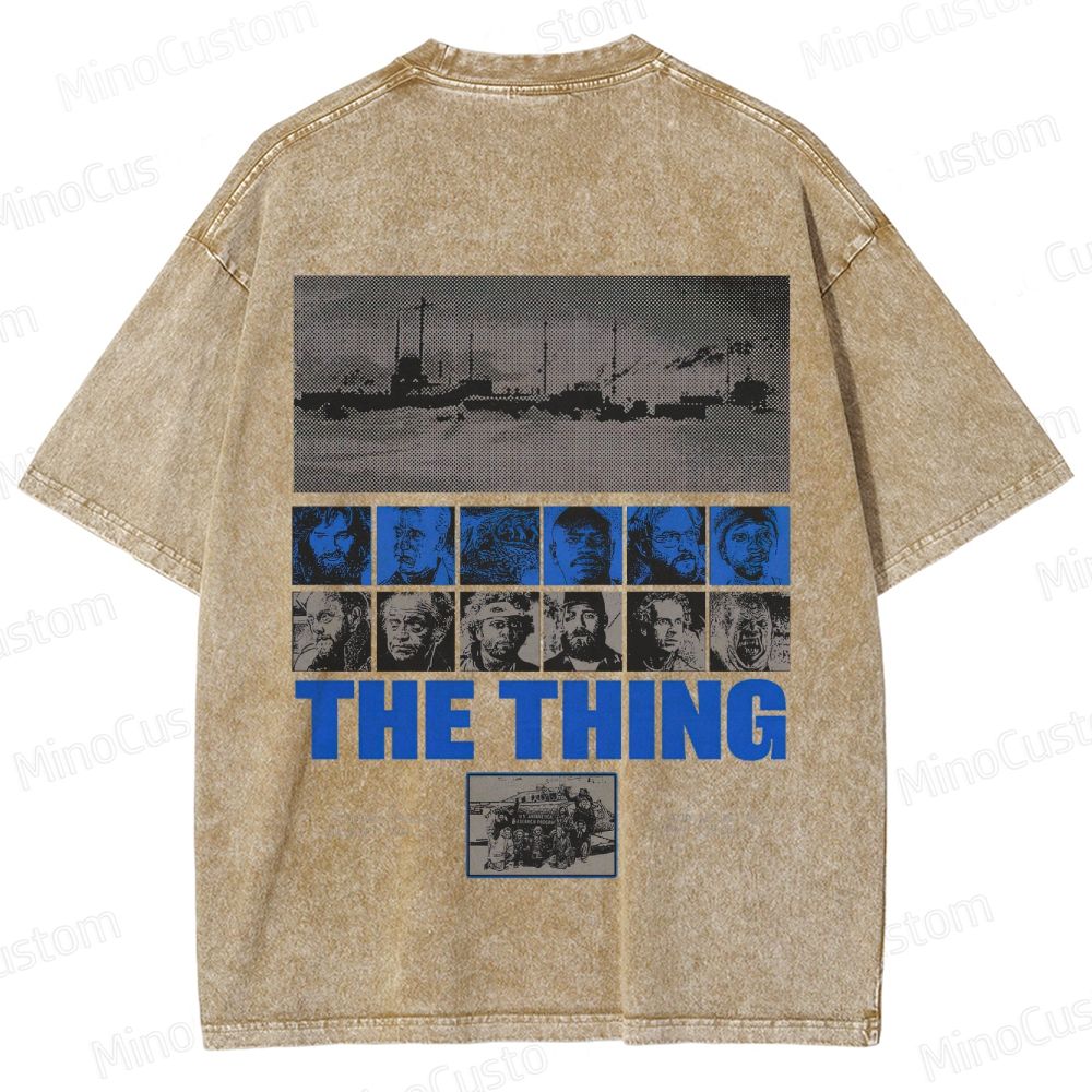 The Thing Movie Retro Graphic Washed T - Shirt