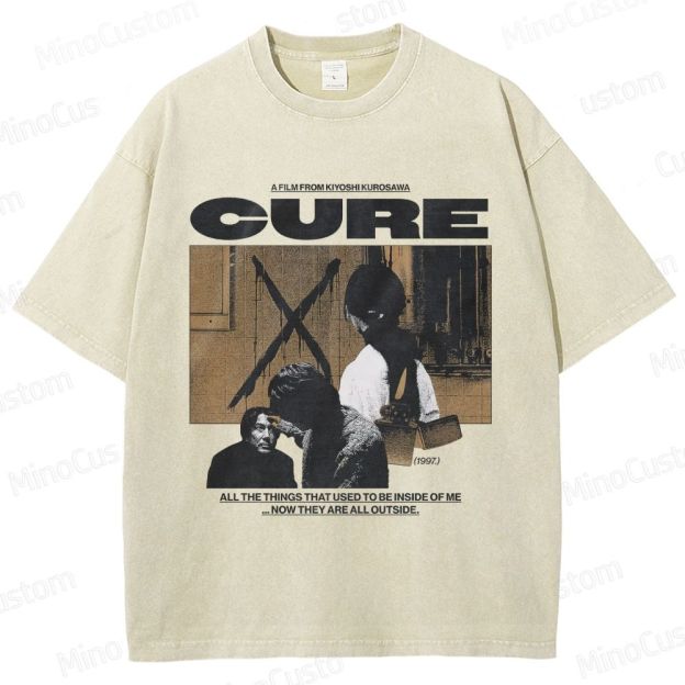 Cure Movie Retro Graphic Washed T - Shirt